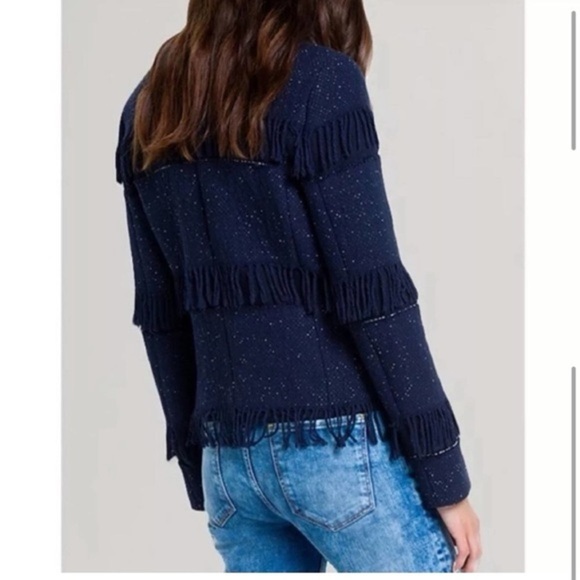 Sandro Paris Tweed Fringe Venice Jacket - Picture 4 of 12